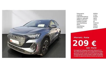 Gebraucht Audi Q4 Sportback e-tron S-Line 219 kW (299 PS) 2023 Geysirblau metallic SUV