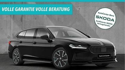 Neu Skoda Superb SportLine 150 PS (110 kW) 2025 Blau Kombi