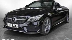 Metalliclack obsidianschwarz Gebraucht 2018 Mercedes C180 AMG Cabrio | 31.990 € (Fairer Preis)