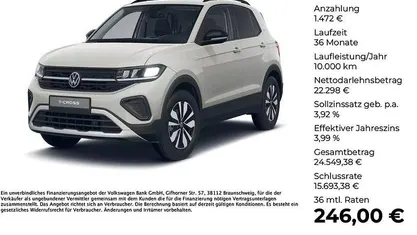 Gebraucht 2024 VW T-Cross Goal SUV | 23.770 € (Fairer Preis)
