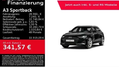 Gebraucht Audi A3 Advanced Plus 116 PS (85 kW) 2025 Mythosschwarz metallic Limousine