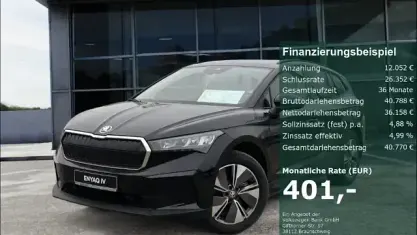 Gebraucht Skoda Enyaq iV Loft 150 kW (204 PS) 2024 Schwarz SUV