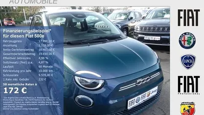 Gebraucht 2022 Fiat 500e Icon Kleinwagen | 17.990 € (Fairer Preis)