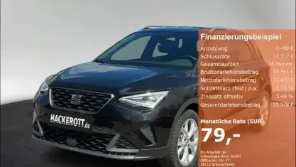 Gebraucht Seat Arona FR 110 PS (80 kW) 2023 Schwarz SUV