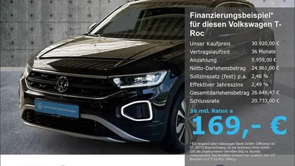 Gebraucht VW T-Roc Goal 150 PS (110 kW) 2025 Deep black perleffekt SUV