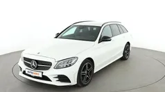 Weiß Gebraucht 2021 Mercedes C180 AMG line Kombi | 28.430 € (Fairer Preis)