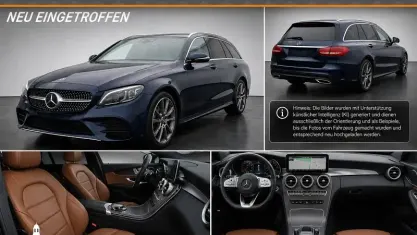 Gebraucht Mercedes C300 AMG line 258 PS (189 kW) 2019 Cavansitblau metallic Kombi