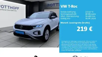 Gebraucht VW T-Roc Life 116 PS (85 kW) 2025 Pure white SUV