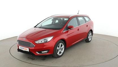 Brugt Ford Focus Titanium 125 HK (91 kW) 2018 Rød Stationcar