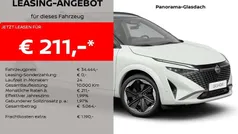 Weiß (pearl white (p), kontrastfarbe: black) Neu 2025 Nissan Qashqai 360º SUV | 34.444 € (Guter Preis)