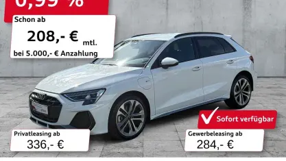 Gebraucht Audi A3 S-Line 204 PS (150 kW) 2025 Gletscherweiß metallic Limousine