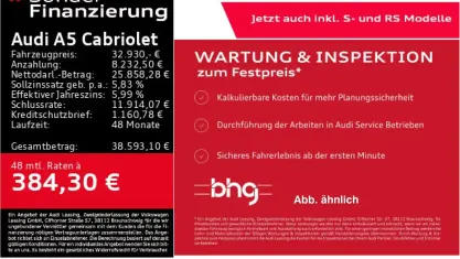Gebraucht Audi A5 Cabriolet S-Line 150 PS (110 kW) 2022 Grau Cabrio