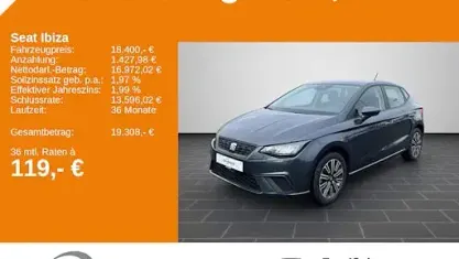 Brugt Seat Ibiza Style 116 HK (85 kW) 2024 Grå Sedan
