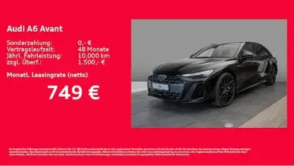 Neu Audi A6 Ambiente 367 PS (269 kW) 2026 Schwarz Kombi