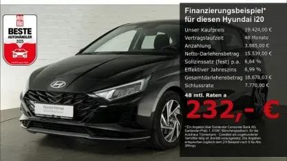 Gebraucht Hyundai i20 Trend 101 PS (74 kW) 2025 Schwarz Limousine