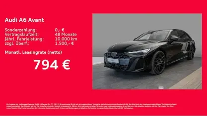 Neu Audi A6 Ambiente 367 PS (269 kW) 2026 Schwarz Kombi