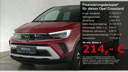 Gebraucht Opel Crossland Elegance 131 PS (96 kW) 2023 Rot SUV