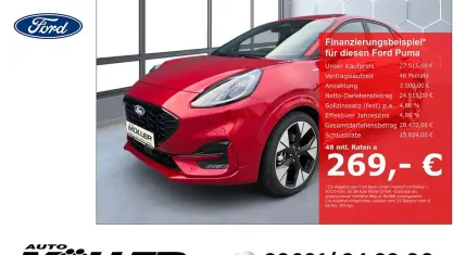 Neu Ford Puma ST-Line X 125 PS (91 kW) 2026 Rot SUV