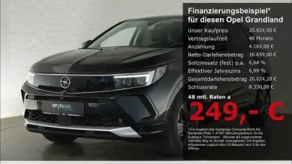 Gebraucht Opel Grandland X Elegance 131 PS (96 kW) 2023 Schwarz SUV