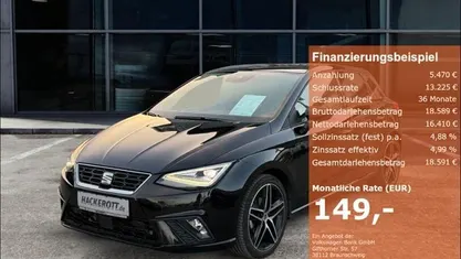 Schwarz Gebraucht 2023 Seat Ibiza FR Kleinwagen | 21.880 € (Fairer Preis)