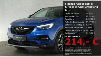 Gebraucht Opel Grandland X Ultimate 181 PS (133 kW) 2019 Blau SUV
