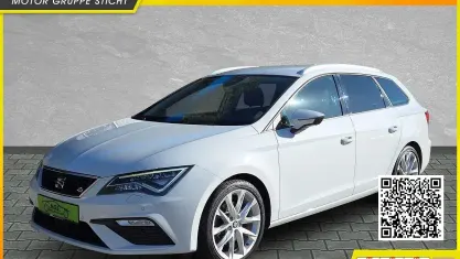 Używany Seat Leon FR 180 KM (132 kW) 2018 Biały Sedan/Limuzyna