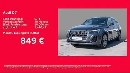 Grau Neu 2025 Audi Q7 S-Line SUV | 93.213 € (Guter Preis)