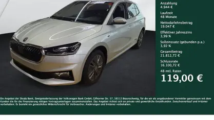 Brugt Skoda Fabia Tour 150 HK (110 kW) 2025 Sølv Hatchback