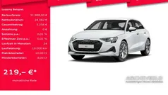 Gletscherweiss Gebraucht 2024 Audi A3 Sportback Advanced Limousine | 31.988 € (Superpreis)