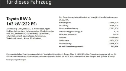 Gebraucht Toyota RAV4 Hybrid Team 222 PS (163 kW) 2022 Pure) white ii (weiss SUV