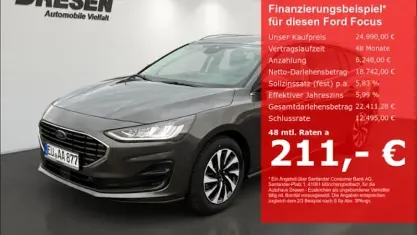 Gebraucht Ford Focus Titanium 125 PS (91 kW) 2025 Magneticgrau (metallic) Kombi