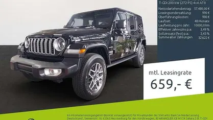 Schwarz Gebraucht 2025 Jeep Wrangler Sahara SUV | 57.480 € (Fairer Preis)