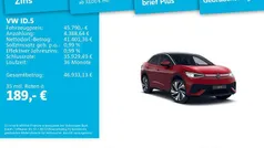 Kings red metallic/schwarz Gebraucht 2025 VW ID.5 Pro SUV | 45.790 € (Fairer Preis)