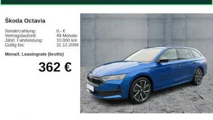 Gebraucht Skoda Octavia SportLine 150 PS (110 kW) 2025 Blau Kombi