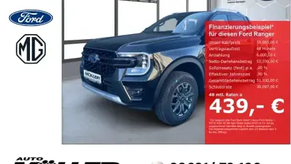 Nouvelle Ford Ranger Wildtrack 205 ch (150 kW) 2026 Noir Pick-up