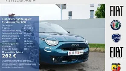 Neu Fiat 600 La Prima 110 PS (80 kW) 2025 Gruen SUV