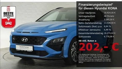 Blau Gebraucht 2021 Hyundai Kona N Line SUV | 16.924 € (Guter Preis)