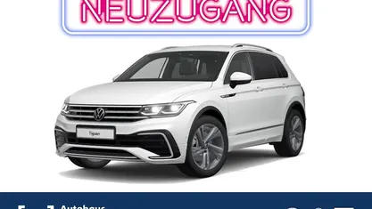 Pure white Gebraucht 2021 VW Tiguan R-line SUV | 34.569 € (Fairer Preis)