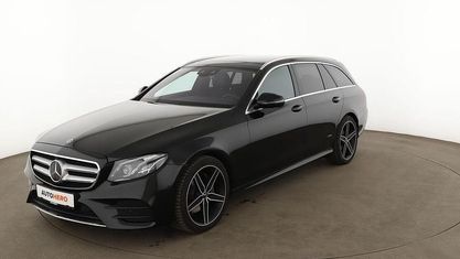 Brugt Mercedes E220 AMG line 194 HK (142 kW) 2018 Sort Stationcar