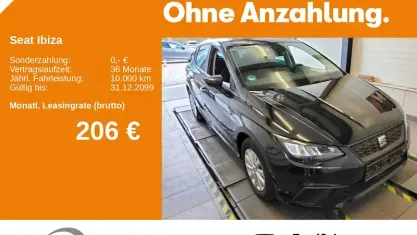 Begagnad Seat Ibiza Style 110 HK (80 kW) 2023 Svart Halvkombi