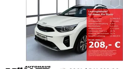 Neu Kia Stonic Vision 101 PS (74 kW) 2025 Schneeweiss SUV