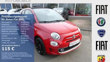 Rot Gebraucht 2019 Fiat 500C S Cabrio | 11.990 € (Etwas zu teuer)