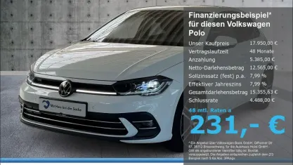 Gebraucht VW Polo Style 95 PS (69 kW) 2022 Weiß Kleinwagen