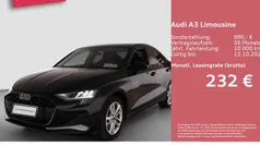 Mythosschwarz metallic Gebraucht 2025 Audi A3 Advanced Plus Limousine | 32.780 € (Superpreis)