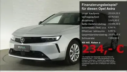 Gebraucht Opel Astra Elegance 131 PS (96 kW) 2023 Silber Kleinwagen