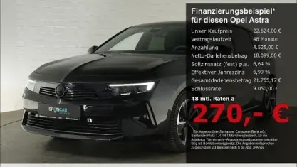 Gebraucht Opel Astra 131 PS (96 kW) 2024 Schwarz Limousine