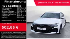 Arkonaweiß Gebraucht 2025 Audi RS3 Kleinwagen | 62.777 € (Superpreis)