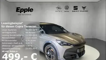 Nouvelle Cupra Tavascan VZ 250 kW (340 ch) 2026 Gris SUV