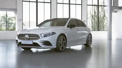 Gebraucht Mercedes A200 AMG 163 PS (119 kW) 2019 Polarweiß uni Limousine