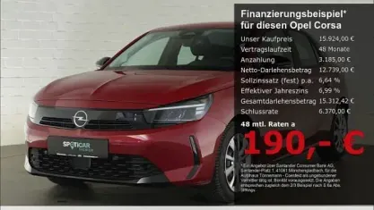 Gebraucht Opel Corsa Edition 101 PS (74 kW) 2025 Kardio rot Kleinwagen